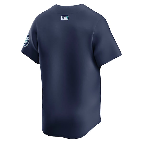 Seattle Mariners Nike Road Limited Jersey - Navy/Aqua