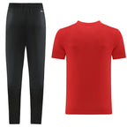 Adidas Short Sleeve Training Jersey Set - AD05- Red/Black