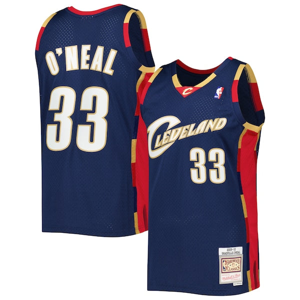 Shaquille O'Neal Cleveland Cavaliers Hardwood Classics 2009/10 Jersey - Navy