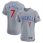 Dansby Swanson Chicago Cubs Nike Road Elite Player Jersey - Gray