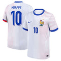 Kylian Mbappe France National Team Nike 2024 Away Replica Jersey - White/Blue