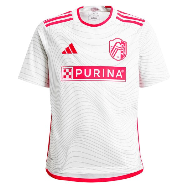 João Klauss St. Louis City SC adidas Youth 2024 The Confluence Kit Replica Player Jersey - White