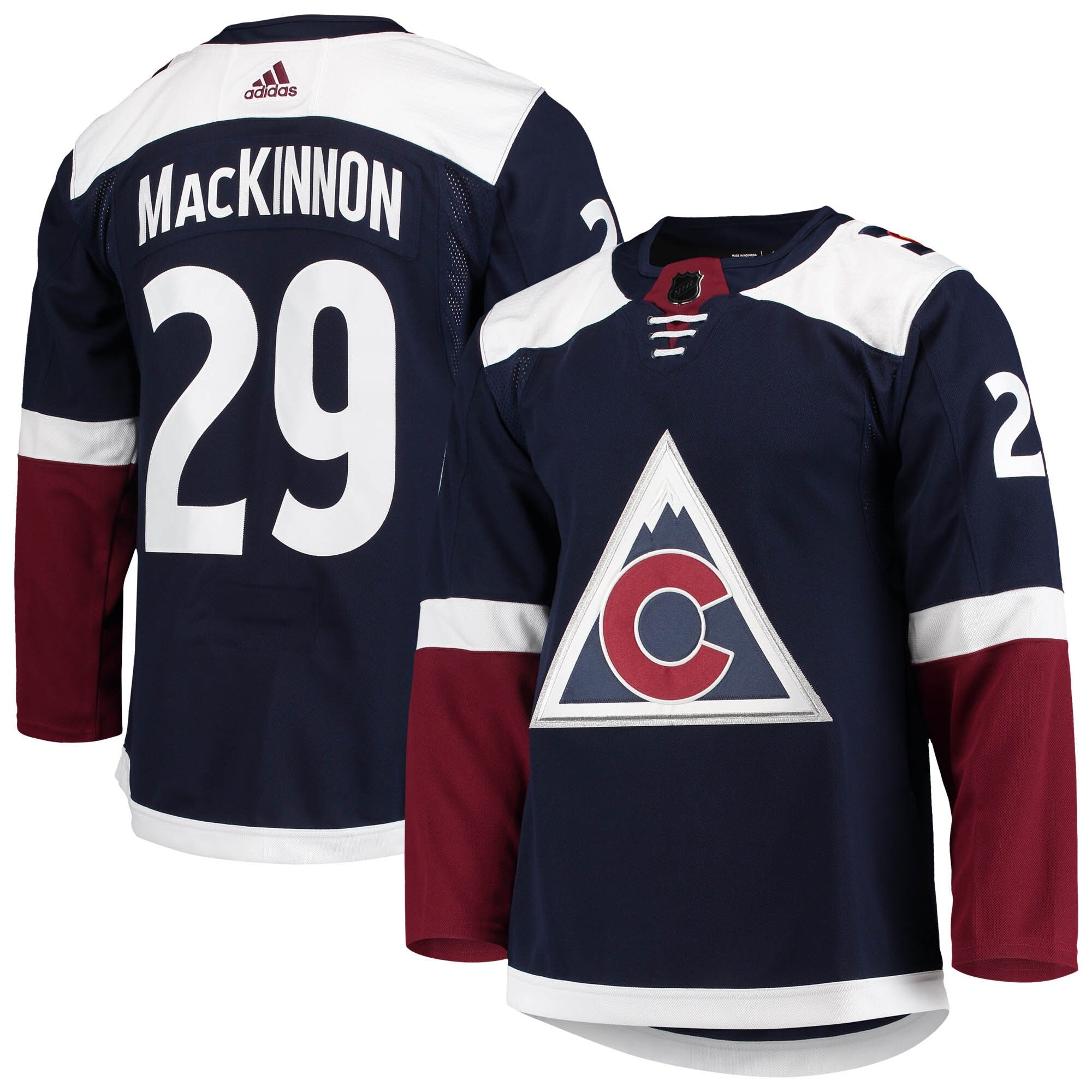 Nathan MacKinnon Colorado Avalanche adidas Home Primegreen Authentic Player Jersey - Burgundy/Navy/White