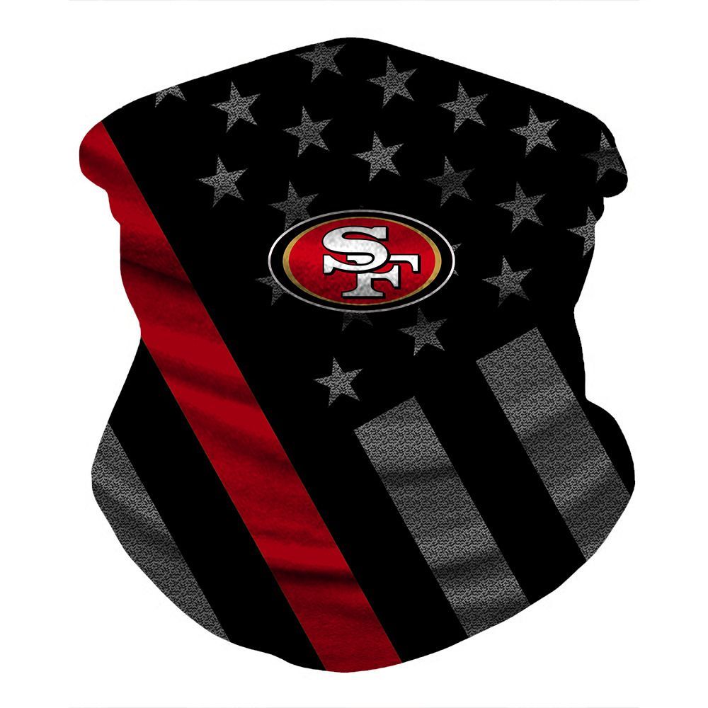 SAN FRANCISCO 49ERS & AMERICAN FLAG FACE MASK BANDANAS