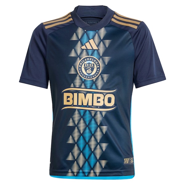 Tai Baribo Philadelphia Union adidas Youth 2024 The XV Kit Replica Player Jersey - Navy