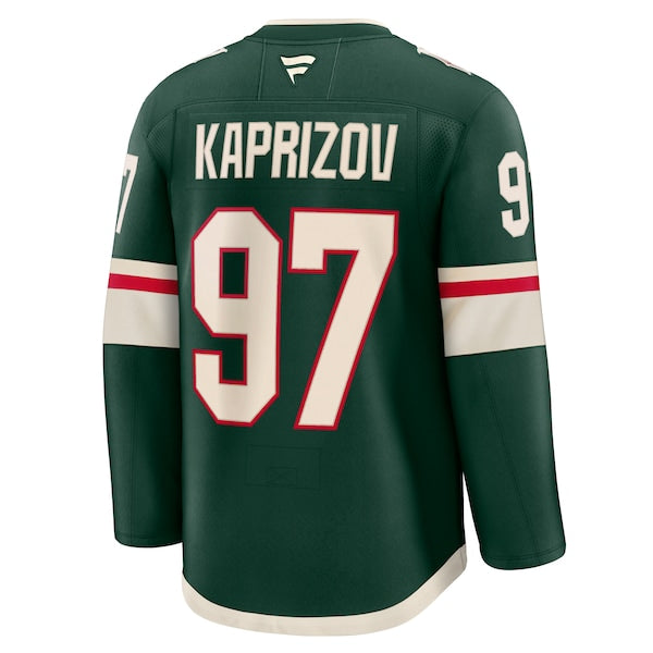 Kirill Kaprizov Minnesota Wild  Home Premium Jersey - Green/White