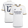 Eduardo Camavinga Los Merengues adidas 2023/24 Home Authentic Jersey - White/Navy