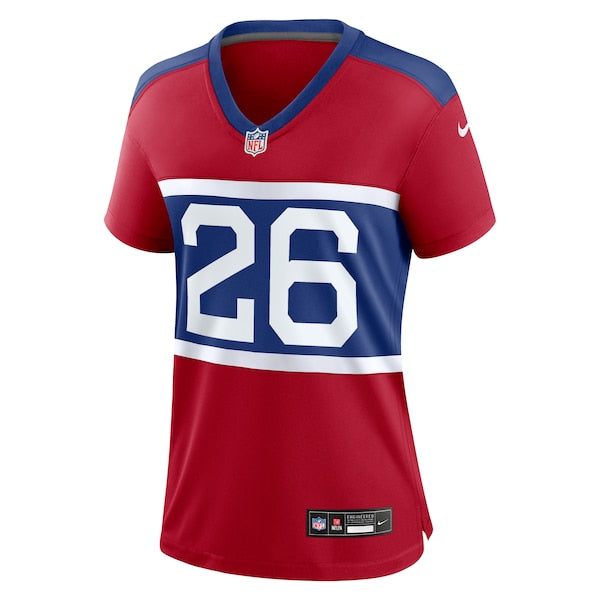Devin Singletary New York Giants Nike Women's Alternate Player Game Jersey - Century Red