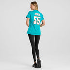 Aaron Brewer Miami Dolphins Nike Women's  Game Jersey -  Aqua