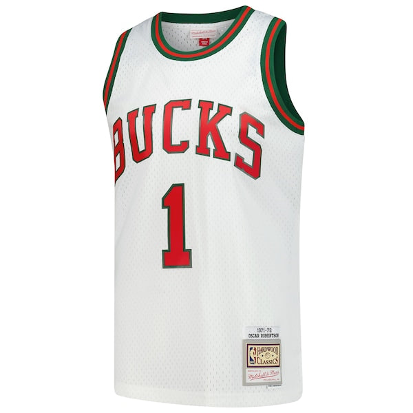 Oscar Robertson Milwaukee Bucks  Hardwood Classics Swingman Jersey - White
