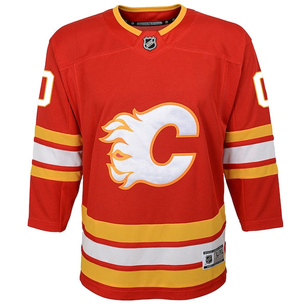 Calgary Flames Youth Home Custom Premier Jersey - Red