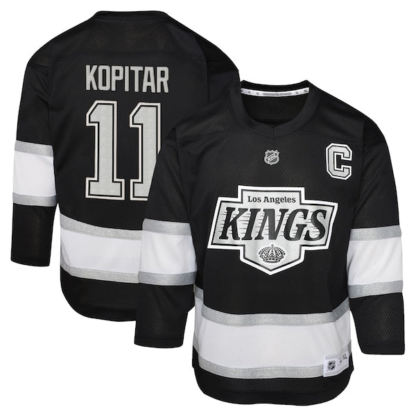 Anze Kopitar Los Angeles Kings Preschool Replica Player Jersey - Black/White