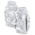 New Orleans Saints Nike Women's 2024 Salute To Service Club Fleece Pullover Hoodie - Arctic Camo