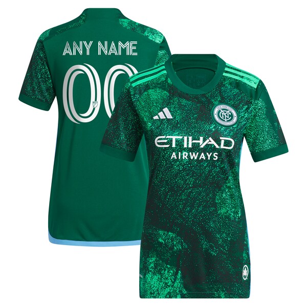 New York City FC adidas Women's 2024 The Parks Replica Custom Jersey - Green