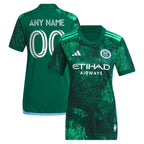 New York City FC adidas Women's 2024 The Parks Replica Custom Jersey - Green