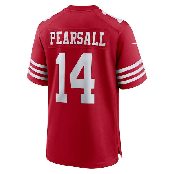 Ricky Pearsall San Francisco 49ers Nike 2024 NFL Draft First Round Pick Player Game Jersey - Scarlet