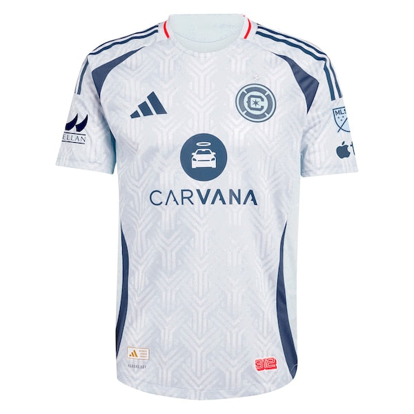 Chicago Fire adidas 2025 The Municipal Kit Authentic Custom Jersey - Light Blue