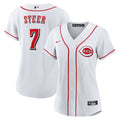 Spencer Steer Cincinnati Reds Nike Women's Home Replica Jersey - White