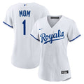 Kansas City Royals Nike Women's #1 Mom Home Replica Jersey - White