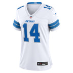 Amon-Ra St. Brown Detroit Lions Nike Women's White Game Jersey - White/Blue