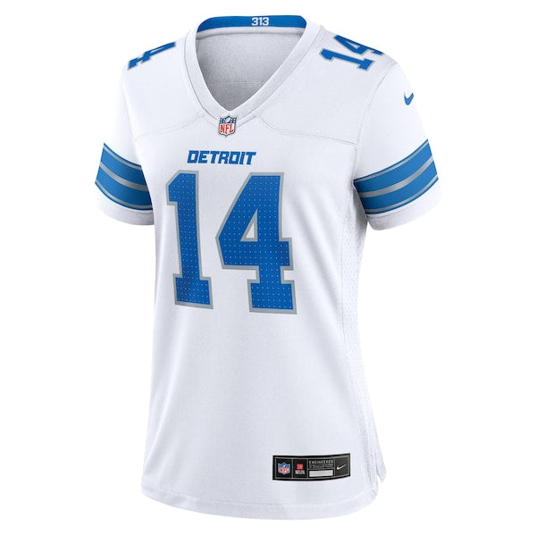 Amon-Ra St. Brown Detroit Lions Nike Women's White Game Jersey - White/Blue