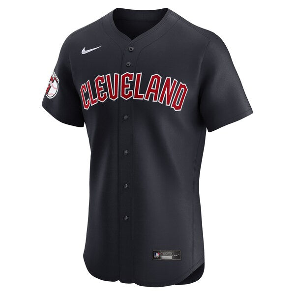Cleveland Guardians Nike Alternate Vapor Premier Elite Patch Jersey - Navy