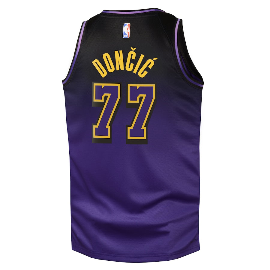 Luka Dončić Los Angeles Lakers Nike Youth City Edition Swingman Jersey - Purple
