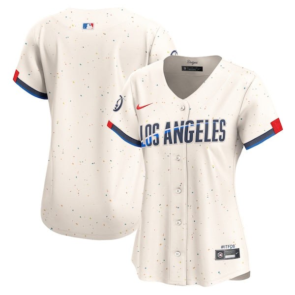 Los Angeles Dodgers Nike Women's City Connect Limited Jersey - Cream