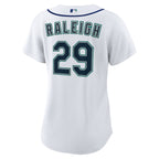 Women's Seattle Mariners Cal Raleigh Nike White Home Replica Jersey