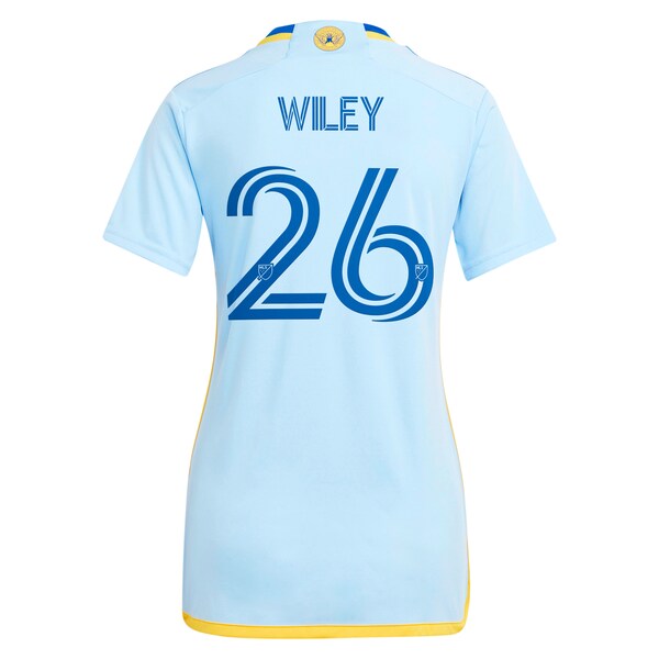 Caleb Wiley Atlanta United FC adidas Women's 2024 The Resurgens Kit Replica Player Jersey - Light Blue/Black