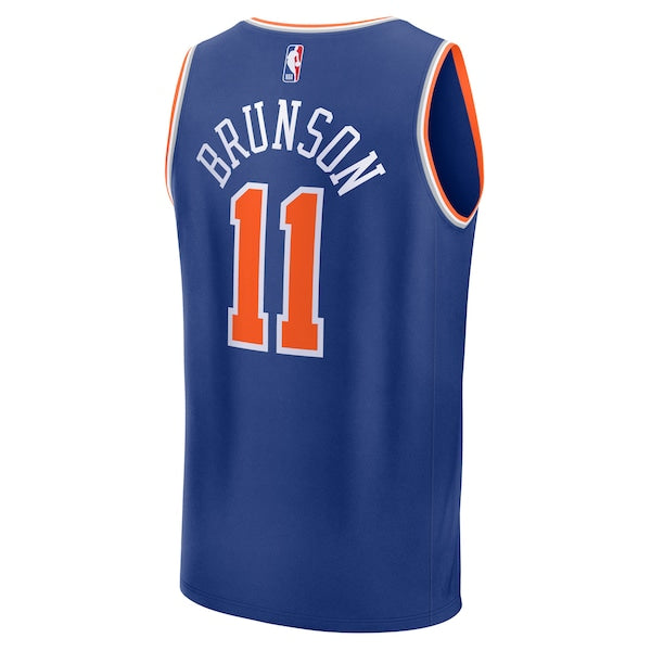 Jalen Brunson New York Knicks  Youth Fast Break Replica Player Jersey - Icon Edition - Blue