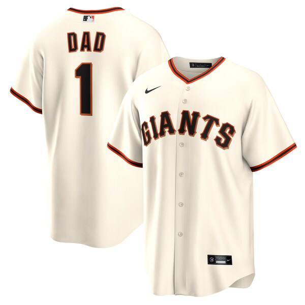 San Francisco Giants Nike #1 Dad Home Replica Jersey - White