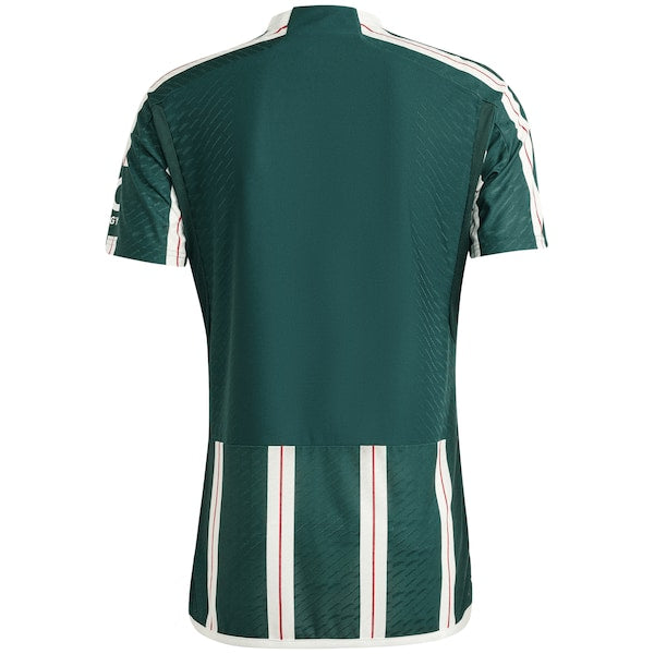 Manchester United adidas 2023/24 Away Authentic Jersey - Green