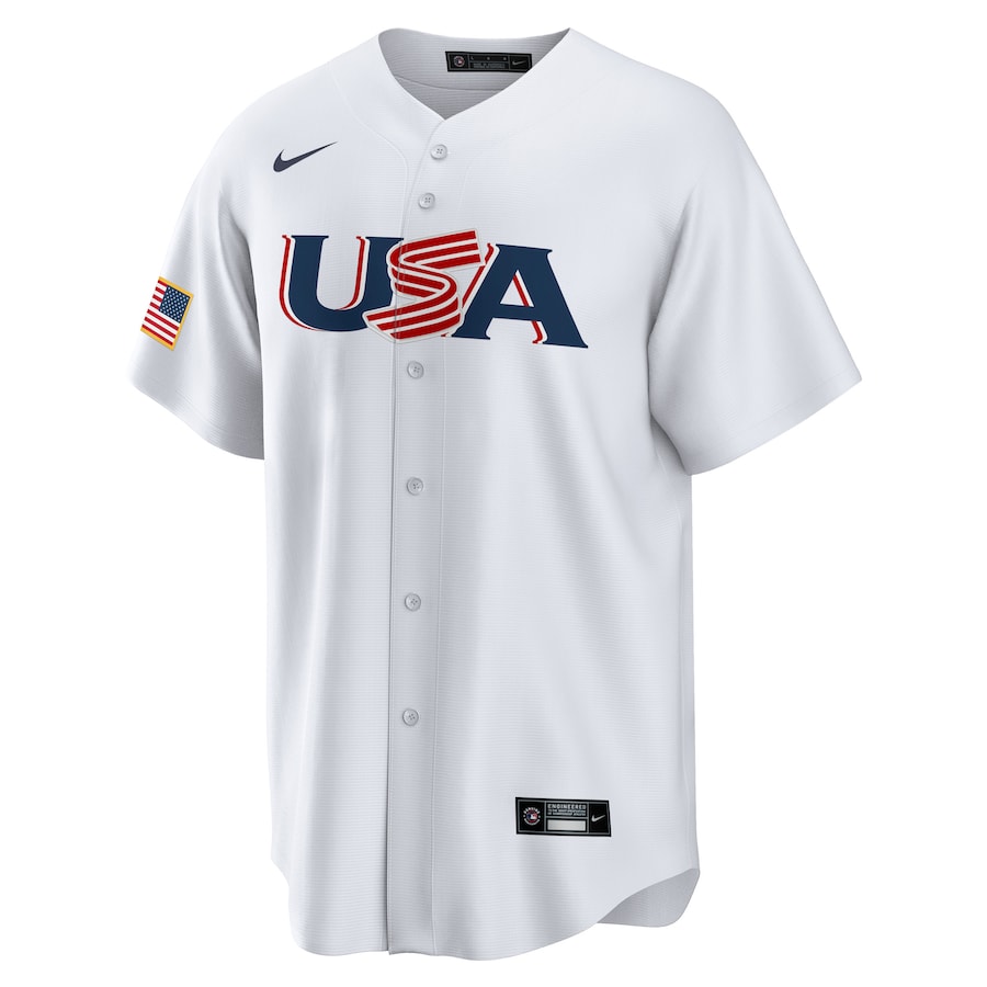 USA Baseball Nike 2023 World Baseball Classic Pick-A-Player Custom Replica Jersey - White