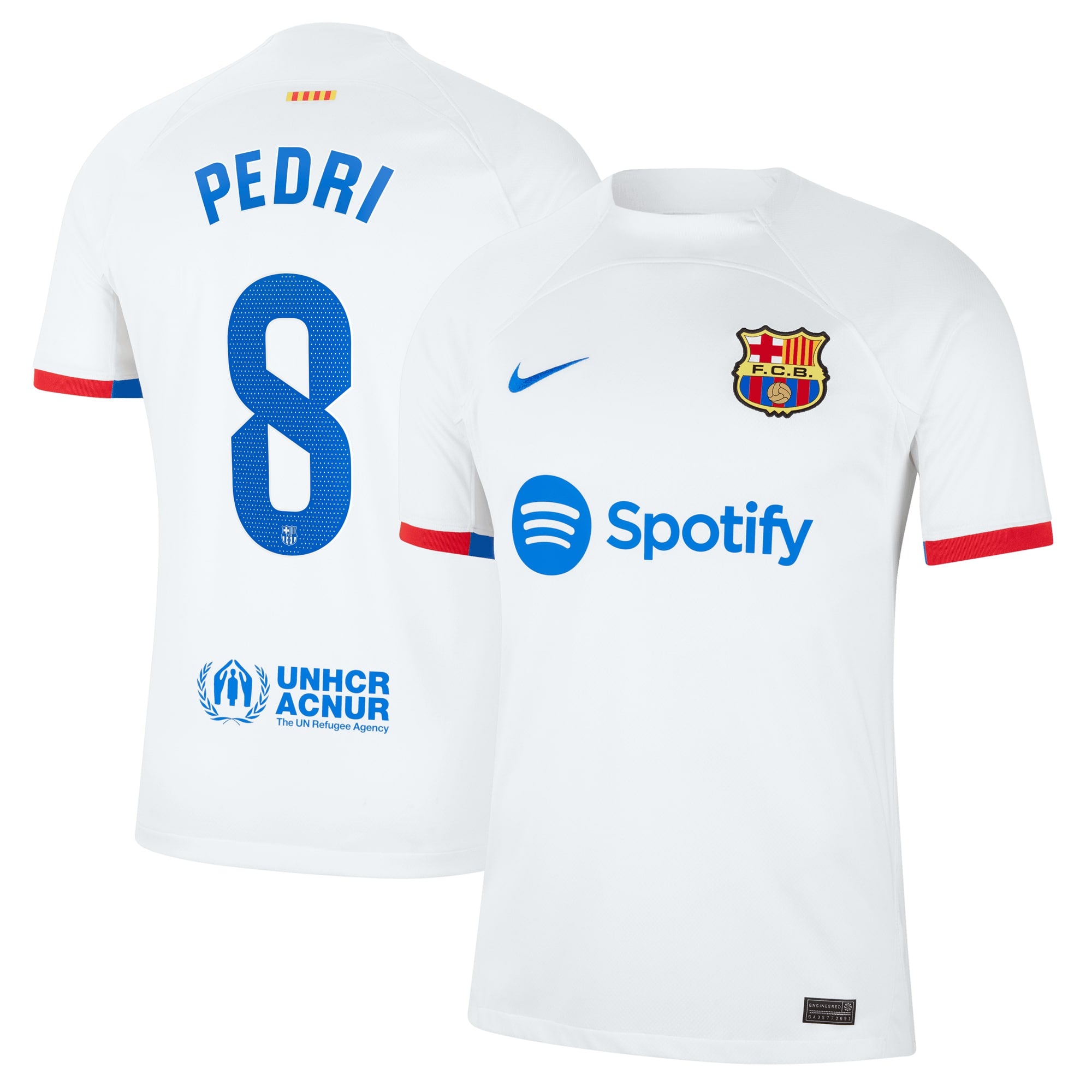 Pedri Barcelona Nike 2023/24 Third Replica Jersey - Aqua/Royal/White