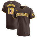 Manny Machado San Diego Padres Nike Road Elite Player Jersey - Brown