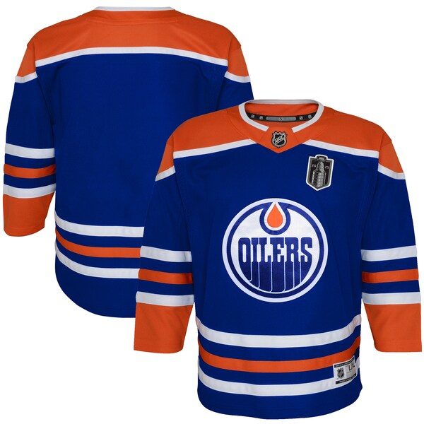 Edmonton Oilers Youth 2025 Stanley Cup Final Home Premier Jersey - Royal