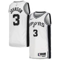 Keldon Johnson San Antonio Spurs Nike Unisex Swingman Jersey - Association Edition - White/Black