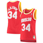 Hakeem Olajuwon Houston Rockets Women's 1993/94 Hardwood Classics Swingman Jersey - Red/Navy