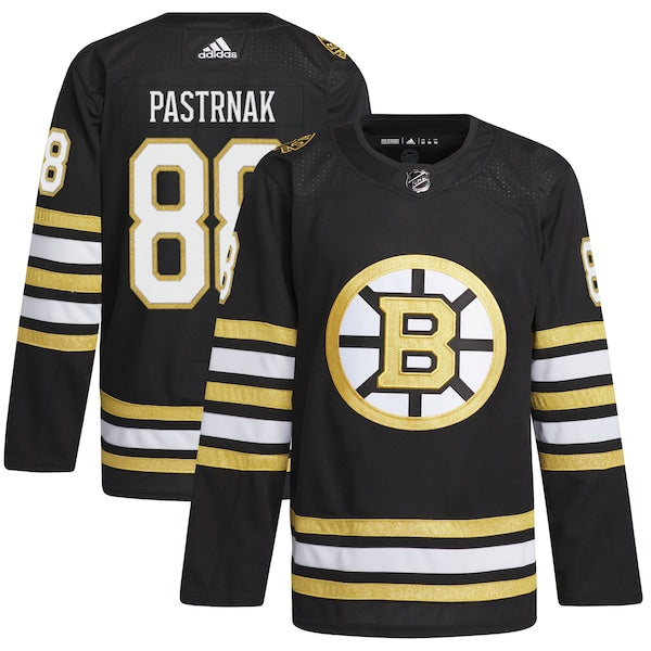 David Pastrnak Boston Bruins adidas  Primegreen Authentic Player Jersey - Black/White