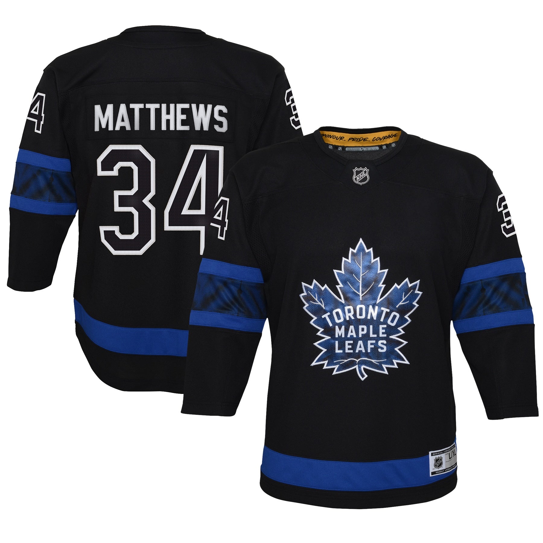 Auston Matthews Toronto Maple Leafs Youth Home Premier Player Jersey - Blue/Black