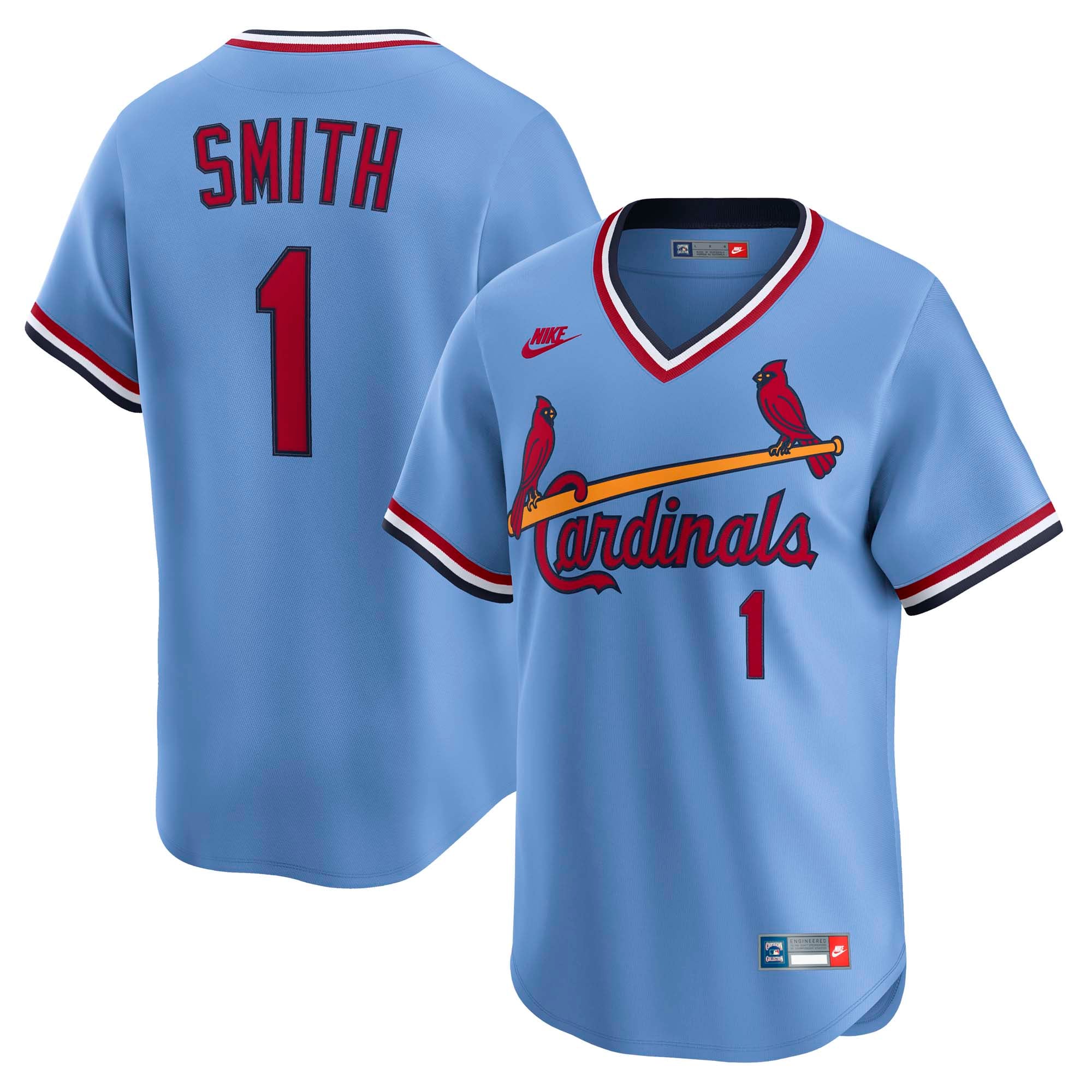 Ozzie Smith St. Louis Cardinals Nike Throwback Cooperstown Collection Limited Jersey - White/Blue
