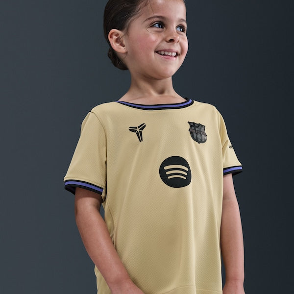 Barcelona Nike Youth 2025/26 Stadium Kit Set - Gold