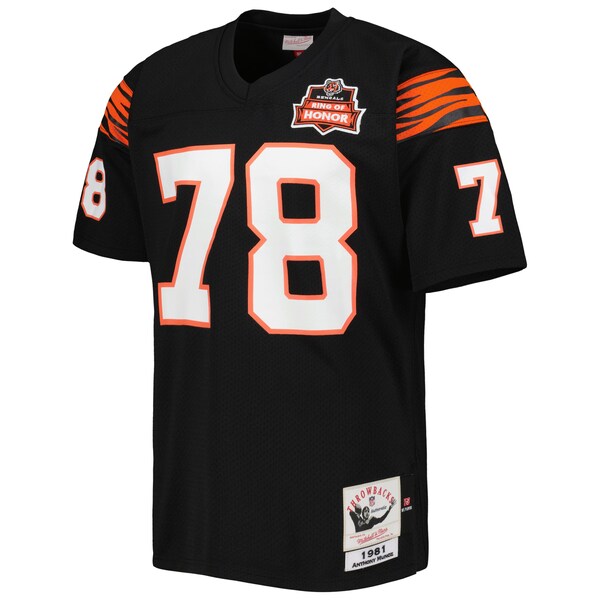 Anthony Muñoz Cincinnati Bengals  Authentic Throwback Retired Player Jersey - Black