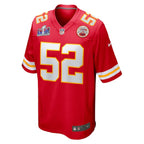 Creed Humphrey Kansas City Chiefs Nike Super Bowl LVIII Game Jersey - Red