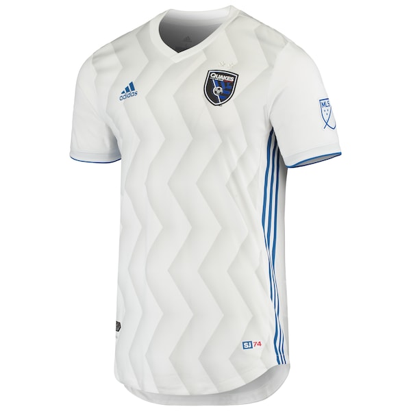 San Jose Earthquakes adidas Away Authentic Jersey - White