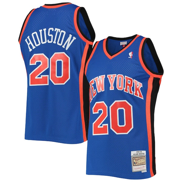 Allan Houston New York Knicks Hardwood Classics Swingman Jersey - Blue