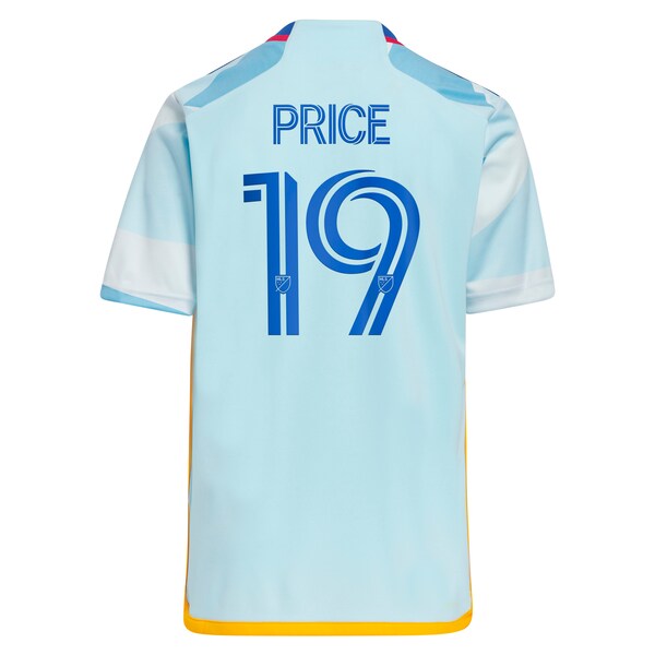 Jack Price Colorado Rapids adidas Youth 2024 New Day Kit Replica Jersey - Light Blue