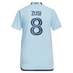 Graham Zusi Sporting Kansas City adidas Women's 2024 Hoops 4.0 Replica Player Jersey - Light Blue