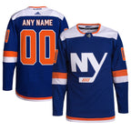 New York Islanders adidas  Alternate  Primegreen Authentic Custom Jersey - Royal
